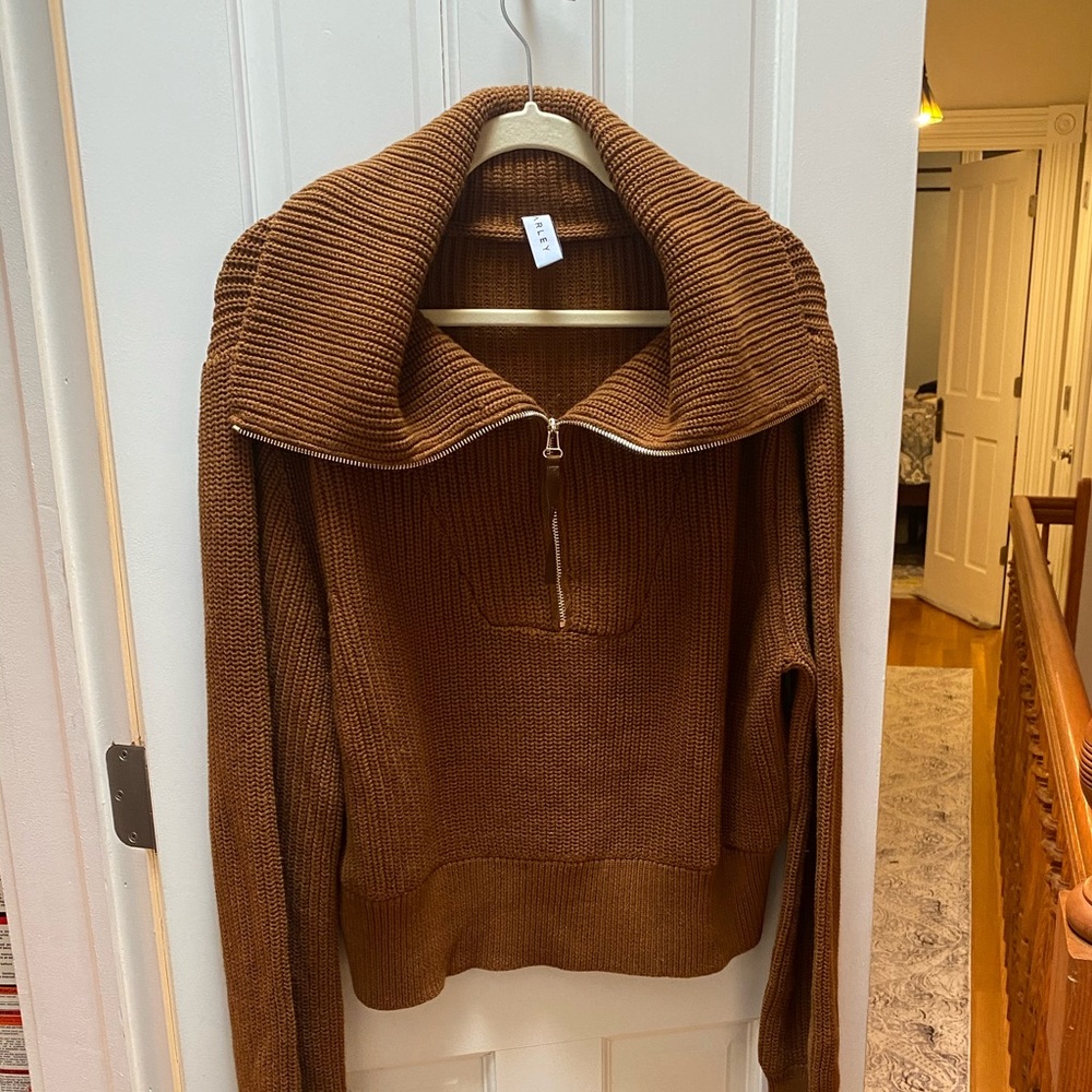 Varley Womens Long Sleeve Collared Sweater L